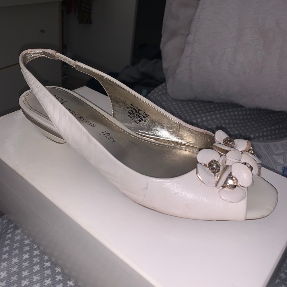 White Heeled Sandals